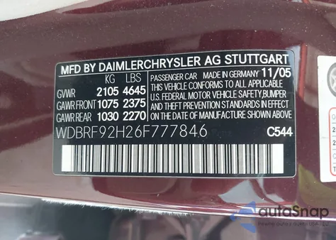 2006 Mercedes-Benz C 280 Luxury 4Matic z USA, uszkodzony, nr VIN WDBRF92H26F777846